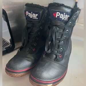 PAJAR SNOW BOOTS BLACK 9 9.5 very nice